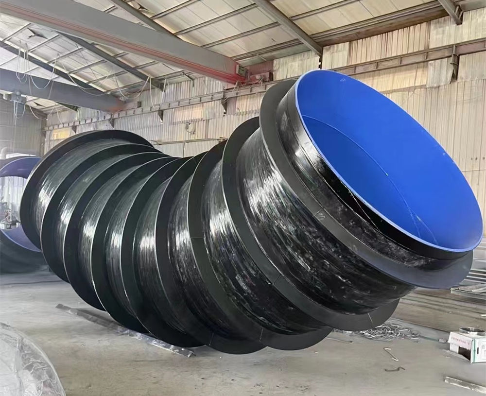 內環氧樹脂涂塑外3pe防腐彎頭